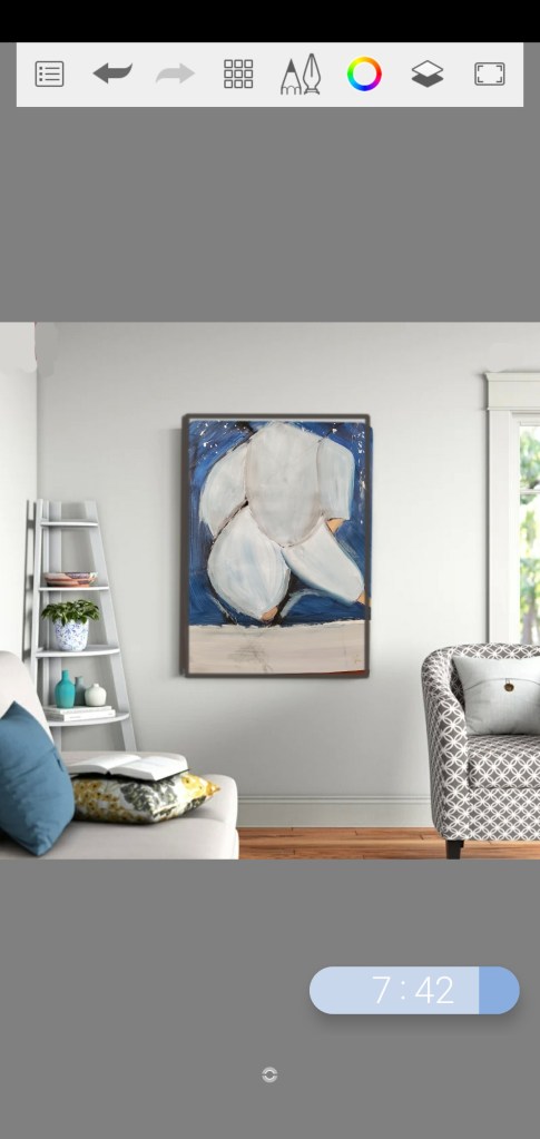 Sumo Wrestler with Blue Background