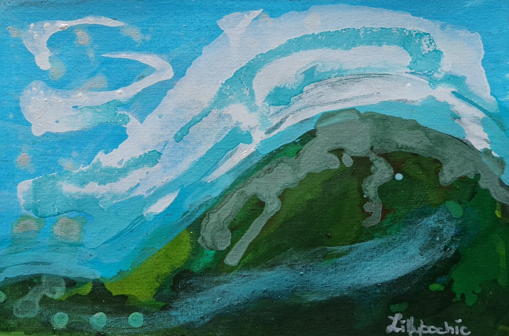 Discover a serene and captivating landscape painting, painted by hand on high-quality watercolour paper. This original piece, measuring 9 inches in length and 12 inches in height, brings a touch of nature's tranquility to any space. The artist's skillful use of acrylics produces a one-of-a-kind artwork that's both abstract and impressionistic in style, perfectly encapsulating the ethereal beauty of the natural world.Crafted with care, this small-sized painting is an ideal addition for those seeking to enhance their decor with subtle elegance. It reflects a blend of artistic traditions and contemporary flair, making it a standout creation that will charm and inspire.