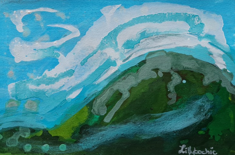 Wind over Hill by Lillybochic